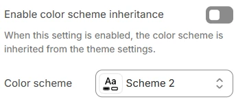 Image gallery colors