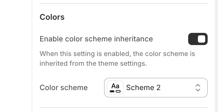 Login template colors